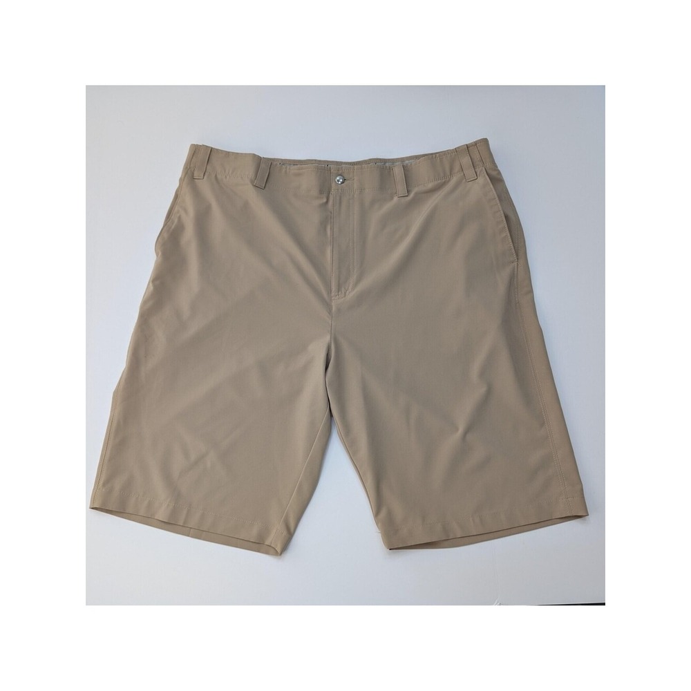 Callaway Golf Shorts Mens 42T Tan Khaki 12" Inseam Stretch Performance